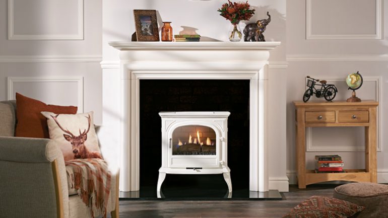 No Chimney – No problem with this clean burning Gas stove…
