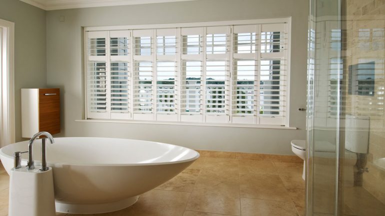 Brighten up your bathroom with Plantation Shutters
