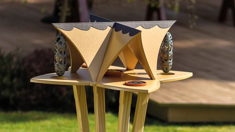 Stunning garden sculptures that work beautifully as bird tables