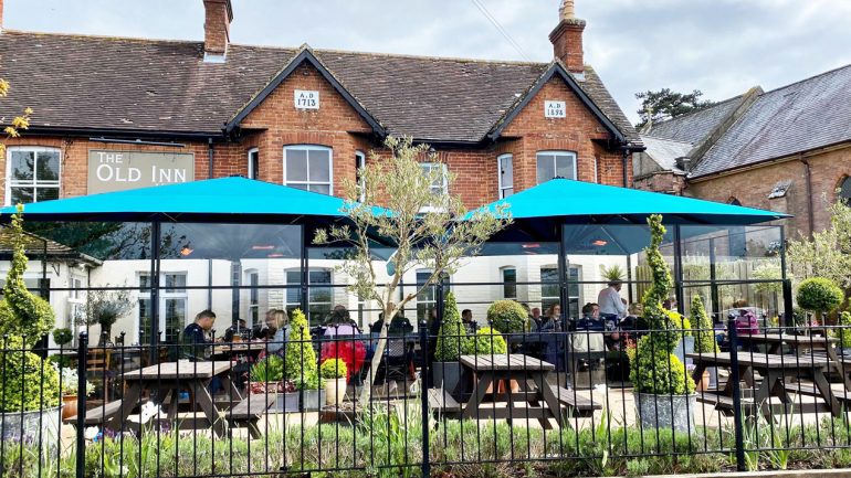 Stylish outdoor area for popular Wimborne pub